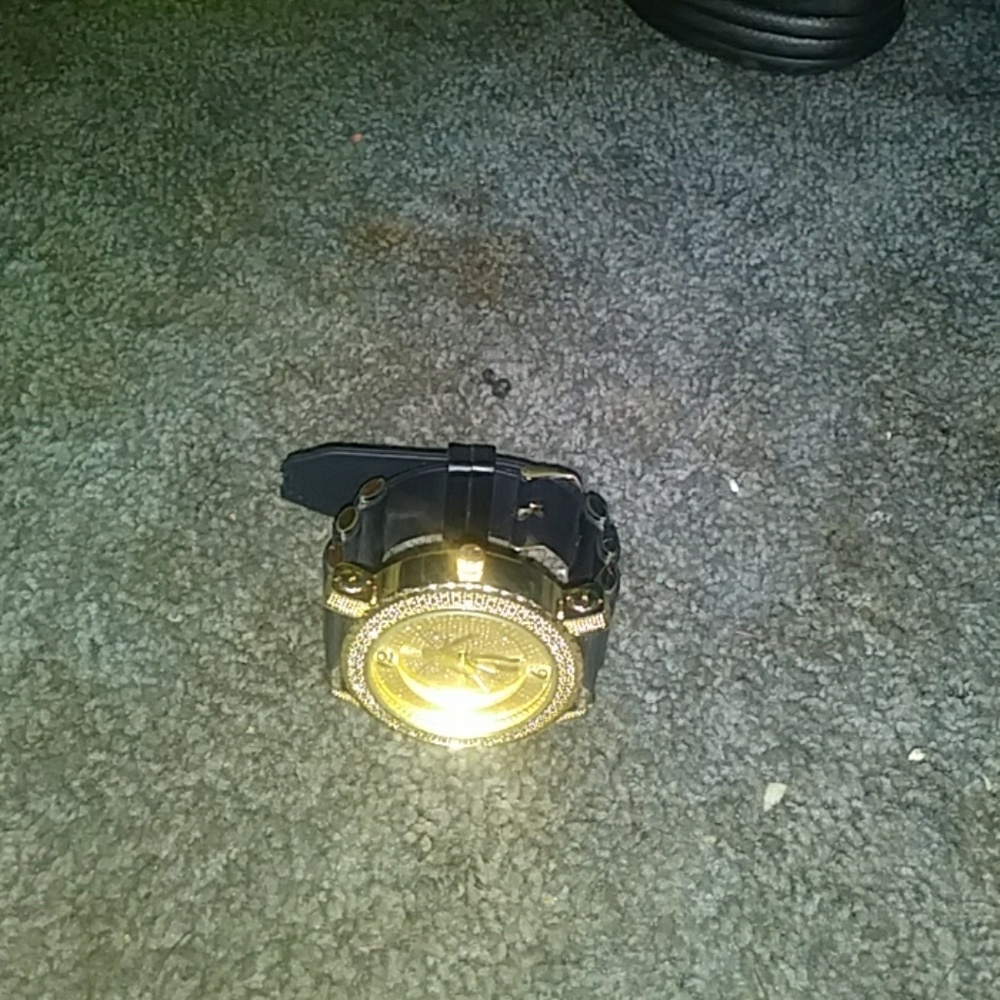Gold angel watch